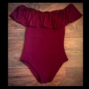 Off the shoulder Body suit